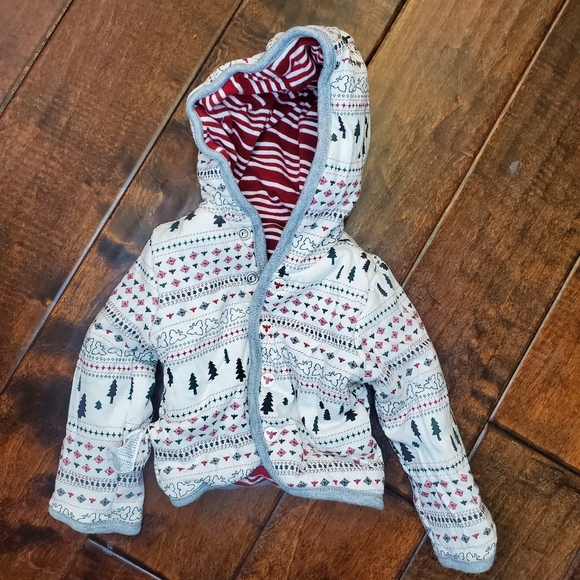 Burt's Bees Baby Reversable Holiday Sweater - Picture 4 of 9